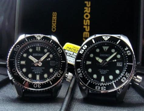 seiko marinemaster vs rolex seiko sumo with waffle